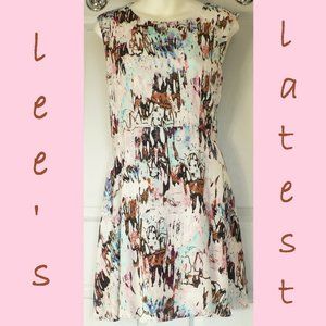 French Connection Sleeveless Watercolor Dress 4